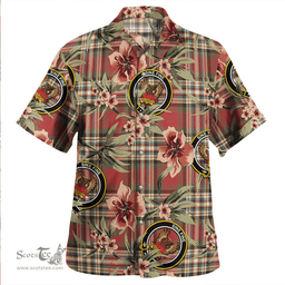 Scottish MacGill Weathered Clan Tartan Hawaiian Shirt - Tropical Old Style Scottish Plaid Tartan Plaid