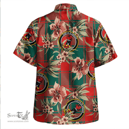 Scottish Middleton Weathered Clan Tartan Hawaiian Shirt - Tropical Old Style Scottish Plaid Tartan Plaid