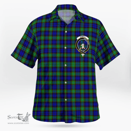 Scottish Sempill Clan Badge Tartan Hawaii Shirt Crest Tartan Plaid Shirt Scottish Plaid Tartan Plaid - ScotsTee - scotstee.com