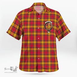 Scottish Scrymgeour Clan Badge Tartan Hawaii Shirt Crest Tartan Plaid Shirt Scottish Plaid Tartan Plaid - ScotsTee - scotstee.com