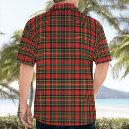 Scottish Stewart Clan Badge Tartan Hawaii Shirt Crest Tartan Plaid Shirt Scottish Plaid Tartan Plaid - ScotsTee - scotstee.com