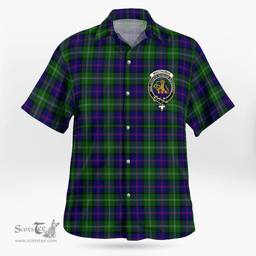 Scottish Macthomas Clan Badge Tartan Hawaii Shirt Crest Tartan Plaid Shirt Scottish Plaid Tartan Plaid - ScotsTee - scotstee.com