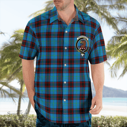 Scottish Wedderburn Clan Badge Tartan Hawaii Shirt Crest Tartan Plaid Shirt Scottish Plaid Tartan Plaid - ScotsTee - scotstee.com