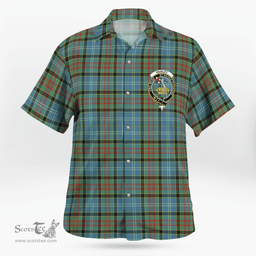 Scottish Paisley Clan Badge Tartan Hawaii Shirt Crest Tartan Plaid Shirt Scottish Plaid Tartan Plaid - ScotsTee - scotstee.com