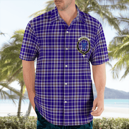 Scottish Ochterlony Clan Badge Tartan Hawaii Shirt Crest Tartan Plaid Shirt Scottish Plaid Tartan Plaid - ScotsTee - scotstee.com
