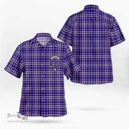 Scottish Ochterlony Clan Badge Tartan Hawaii Shirt Crest Tartan Plaid Shirt Scottish Plaid Tartan Plaid - ScotsTee - scotstee.com