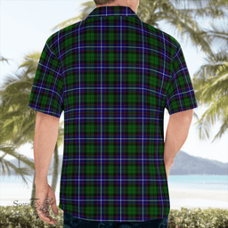 Scottish Russell Clan Badge Tartan Hawaii Shirt Crest Tartan Plaid Shirt Scottish Plaid Tartan Plaid - ScotsTee - scotstee.com