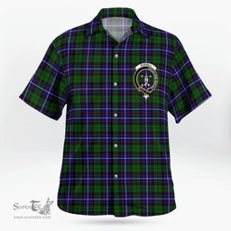 Scottish Russell Clan Badge Tartan Hawaii Shirt Crest Tartan Plaid Shirt Scottish Plaid Tartan Plaid - ScotsTee - scotstee.com