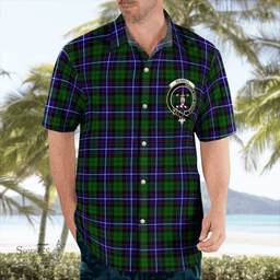 Scottish Russell Clan Badge Tartan Hawaii Shirt Crest Tartan Plaid Shirt Scottish Plaid Tartan Plaid - ScotsTee - scotstee.com