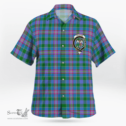 Scottish Ralston Clan Badge Tartan Hawaii Shirt Crest Tartan Plaid Shirt Scottish Plaid Tartan Plaid - ScotsTee - scotstee.com