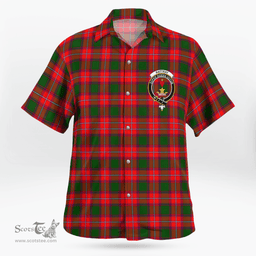 Scottish Rattray Clan Badge Tartan Hawaii Shirt Crest Tartan Plaid Shirt Scottish Plaid Tartan Plaid - ScotsTee - scotstee.com