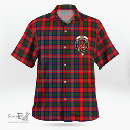 Scottish Mow Clan Badge Tartan Hawaii Shirt Crest Tartan Plaid Shirt Scottish Plaid Tartan Plaid - ScotsTee - scotstee.com