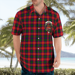 Scottish Mow Clan Badge Tartan Hawaii Shirt Crest Tartan Plaid Shirt Scottish Plaid Tartan Plaid - ScotsTee - scotstee.com