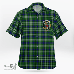 Scottish Spottiswood Clan Badge Tartan Hawaii Shirt Crest Tartan Plaid Shirt Scottish Plaid Tartan Plaid - ScotsTee - scotstee.com