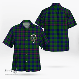 Scottish Shaw Of Sauchie Clan Badge Tartan Hawaii Shirt Crest Tartan Plaid Shirt Scottish Plaid Tartan Plaid - ScotsTee - scotstee.com