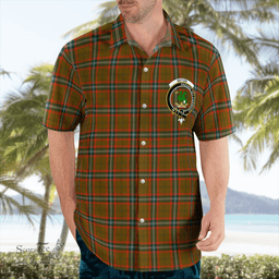 Scottish Seton Clan Badge Tartan Hawaii Shirt Crest Tartan Plaid Shirt Scottish Plaid Tartan Plaid - ScotsTee - scotstee.com