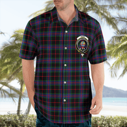 Scottish Nairn Clan Badge Tartan Hawaii Shirt Crest Tartan Plaid Shirt Scottish Plaid Tartan Plaid - ScotsTee - scotstee.com