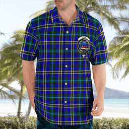 Scottish Weir Clan Badge Tartan Hawaii Shirt Crest Tartan Plaid Shirt Scottish Plaid Tartan Plaid - ScotsTee - scotstee.com