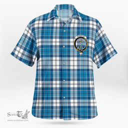Scottish Roberton Clan Badge Tartan Hawaii Shirt Crest Tartan Plaid Shirt Scottish Plaid Tartan Plaid - ScotsTee - scotstee.com
