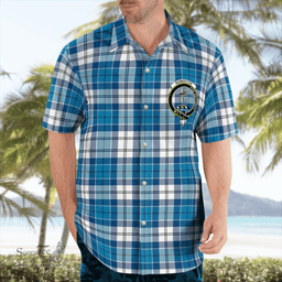 Scottish Roberton Clan Badge Tartan Hawaii Shirt Crest Tartan Plaid Shirt Scottish Plaid Tartan Plaid - ScotsTee - scotstee.com