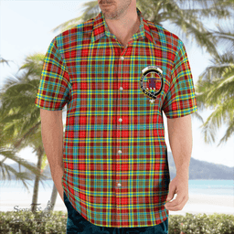 Scottish Ogilvie Clan Badge Tartan Hawaii Shirt Crest Tartan Plaid Shirt Scottish Plaid Tartan Plaid - ScotsTee - scotstee.com