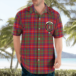 Scottish Shaw Of Tordarroch Clan Badge Tartan Hawaii Shirt Crest Tartan Plaid Shirt Scottish Plaid Tartan Plaid - ScotsTee - scotstee.com