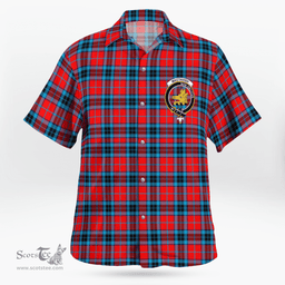 Scottish Mactavish Clan Badge Tartan Hawaii Shirt Crest Tartan Plaid Shirt Scottish Plaid Tartan Plaid - ScotsTee - scotstee.com
