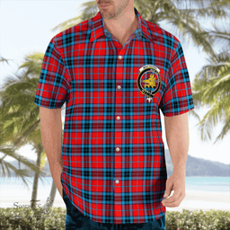 Scottish Mactavish Clan Badge Tartan Hawaii Shirt Crest Tartan Plaid Shirt Scottish Plaid Tartan Plaid - ScotsTee - scotstee.com