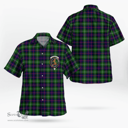 Scottish Sutherland I Clan Badge Tartan Hawaii Shirt Crest Tartan Plaid Shirt Scottish Plaid Tartan Plaid - ScotsTee - scotstee.com