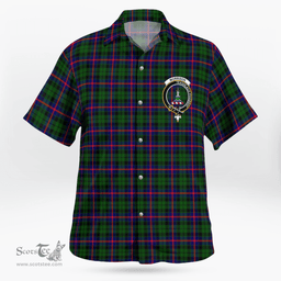 Scottish Morrison Clan Badge Tartan Hawaii Shirt Crest Tartan Plaid Shirt Scottish Plaid Tartan Plaid - ScotsTee - scotstee.com
