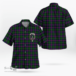 Scottish Morrison Clan Badge Tartan Hawaii Shirt Crest Tartan Plaid Shirt Scottish Plaid Tartan Plaid - ScotsTee - scotstee.com