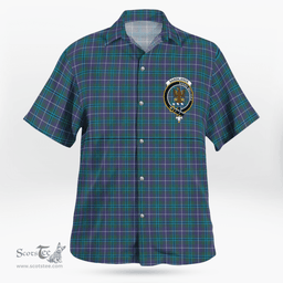 Scottish Sandilands Clan Badge Tartan Hawaii Shirt Crest Tartan Plaid Shirt Scottish Plaid Tartan Plaid - ScotsTee - scotstee.com