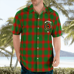 Scottish Middleton Clan Badge Tartan Hawaii Shirt Crest Tartan Plaid Shirt Scottish Plaid Tartan Plaid - ScotsTee - scotstee.com