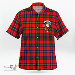 Scottish Ruthven Clan Badge Tartan Hawaii Shirt Crest Tartan Plaid Shirt Scottish Plaid Tartan Plaid - ScotsTee - scotstee.com