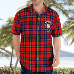 Scottish Ruthven Clan Badge Tartan Hawaii Shirt Crest Tartan Plaid Shirt Scottish Plaid Tartan Plaid - ScotsTee - scotstee.com