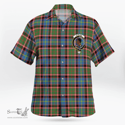 Scottish Stirling Of Keir Clan Badge Tartan Hawaii Shirt Crest Tartan Plaid Shirt Scottish Plaid Tartan Plaid - ScotsTee - scotstee.com