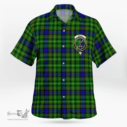Scottish Rollo Clan Badge Tartan Hawaii Shirt Crest Tartan Plaid Shirt Scottish Plaid Tartan Plaid - ScotsTee - scotstee.com