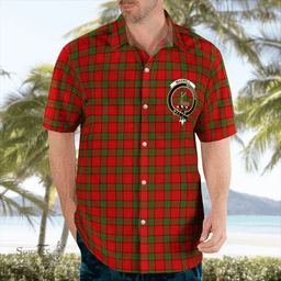 Scottish Maxwell Clan Badge Tartan Hawaii Shirt Crest Tartan Plaid Shirt Scottish Plaid Tartan Plaid - ScotsTee - scotstee.com