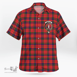 Scottish Robertson Clan Badge Tartan Hawaii Shirt Crest Tartan Plaid Shirt Scottish Plaid Tartan Plaid - ScotsTee - scotstee.com