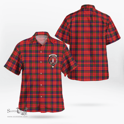Scottish Robertson Clan Badge Tartan Hawaii Shirt Crest Tartan Plaid Shirt Scottish Plaid Tartan Plaid - ScotsTee - scotstee.com