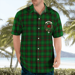 Scottish Primrose Clan Badge Tartan Hawaii Shirt Crest Tartan Plaid Shirt Scottish Plaid Tartan Plaid - ScotsTee - scotstee.com