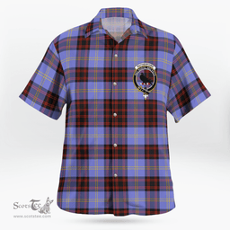 Scottish Rutherford Clan Badge Tartan Hawaii Shirt Crest Tartan Plaid Shirt Scottish Plaid Tartan Plaid - ScotsTee - scotstee.com