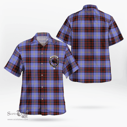 Scottish Rutherford Clan Badge Tartan Hawaii Shirt Crest Tartan Plaid Shirt Scottish Plaid Tartan Plaid - ScotsTee - scotstee.com