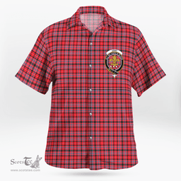 Scottish Udny Clan Badge Tartan Hawaii Shirt Crest Tartan Plaid Shirt Scottish Plaid Tartan Plaid - ScotsTee - scotstee.com