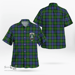 Scottish Paterson Clan Badge Tartan Hawaii Shirt Crest Tartan Plaid Shirt Scottish Plaid Tartan Plaid - ScotsTee - scotstee.com
