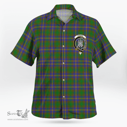 Scottish Strang Clan Badge Tartan Hawaii Shirt Crest Tartan Plaid Shirt Scottish Plaid Tartan Plaid - ScotsTee - scotstee.com