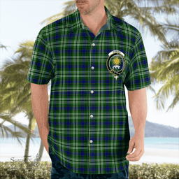 Scottish Purves Clan Badge Tartan Hawaii Shirt Crest Tartan Plaid Shirt Scottish Plaid Tartan Plaid - ScotsTee - scotstee.com