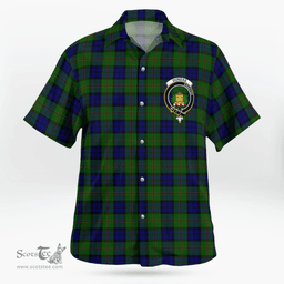 Scottish Dundas Clan Badge Tartan Hawaii Shirt Crest Tartan Plaid Shirt Scottish Plaid Tartan Plaid - ScotsTee - scotstee.com