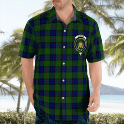 Scottish Dundas Clan Badge Tartan Hawaii Shirt Crest Tartan Plaid Shirt Scottish Plaid Tartan Plaid - ScotsTee - scotstee.com
