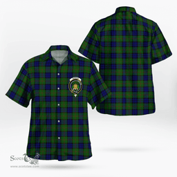 Scottish Dundas Clan Badge Tartan Hawaii Shirt Crest Tartan Plaid Shirt Scottish Plaid Tartan Plaid - ScotsTee - scotstee.com